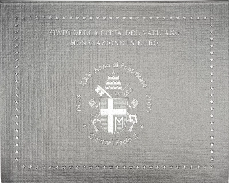 Coffret de pièces en euros Vatican 2003 Jean-Paul II.