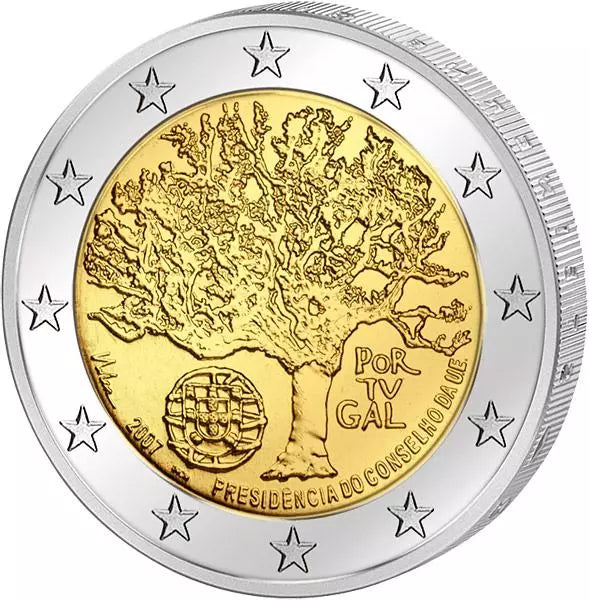 2 euros Portugal Présidence du Conseil de l'UE 2007