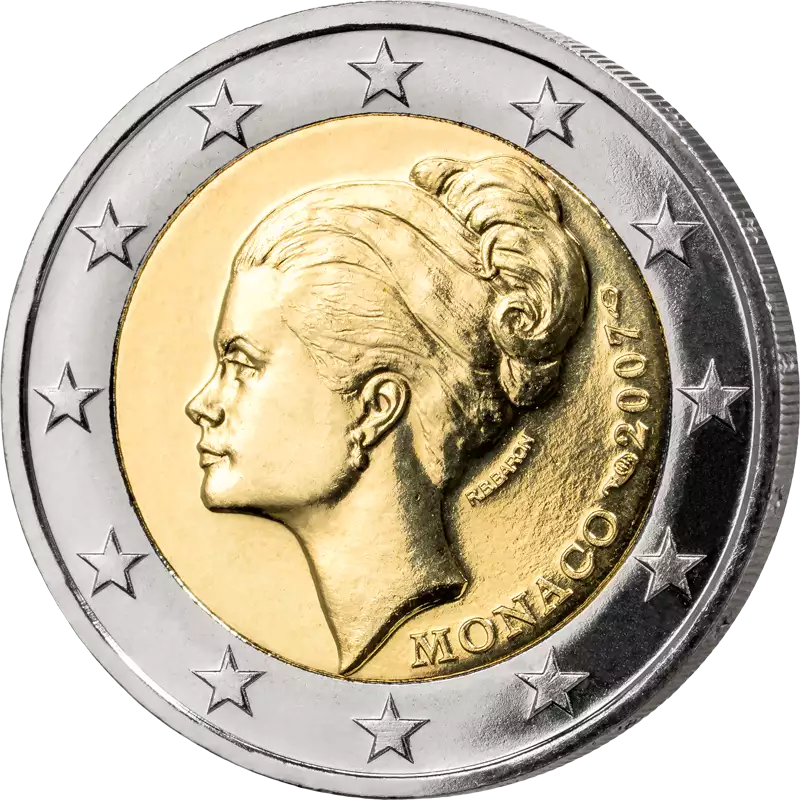 2 Euro Monaco, 25e anniversaire de la mort de Grace Kelly, 2007