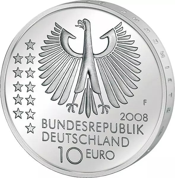 10 euros République fédérale d'Allemagne 150e anniversaire de Max Planck 2008 Preuve