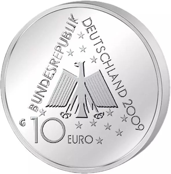 Disque de 10 euros RFA 100 ans d'auberges de jeunesse 2009 Polished