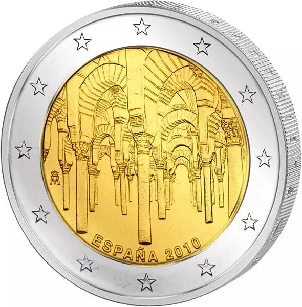 Billet de 2 euros Espagne Cathédrale de Cordoue 2010, état neuf