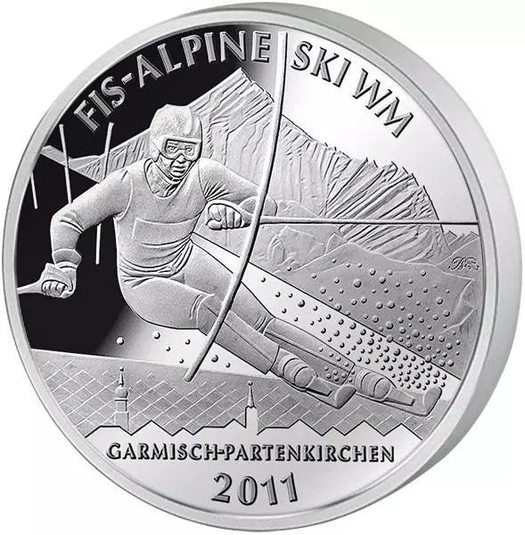 10 Euro Allemagne Championnats du monde de ski alpin FIS 2011 2010 État neuf