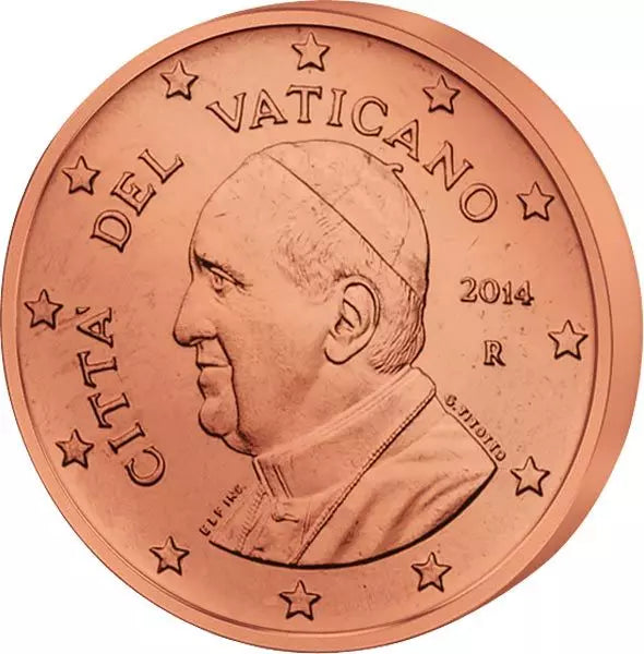 Ensemble de pièces en euros du Vatican