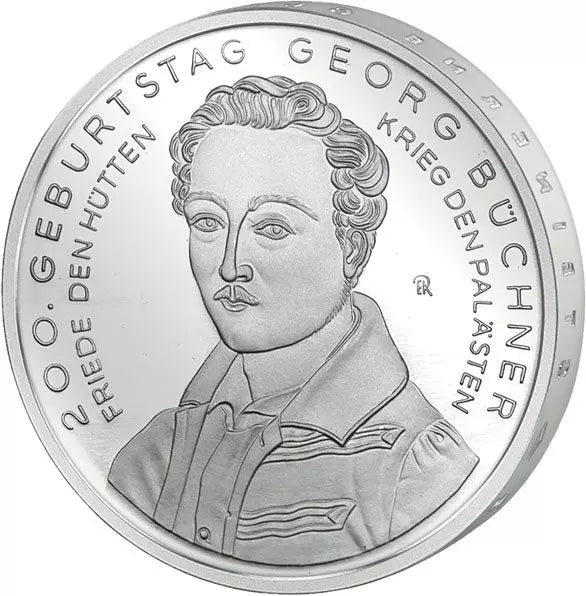 10 euros République fédérale d'Allemagne 200e anniversaire de Georg Büchner 2013 Preuve