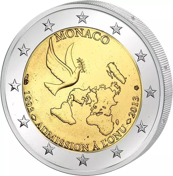 2 Euro Monaco 20 ans membre des Nations Unies 2013