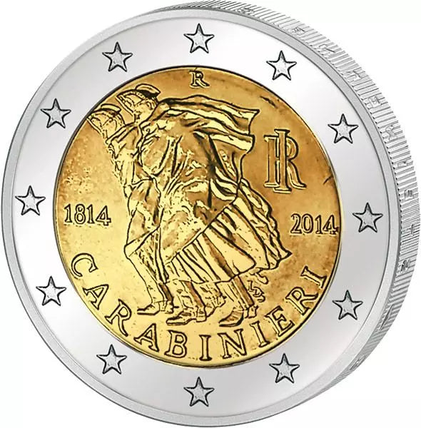 2 euros Italie 200 ans des Carabiniers 2014