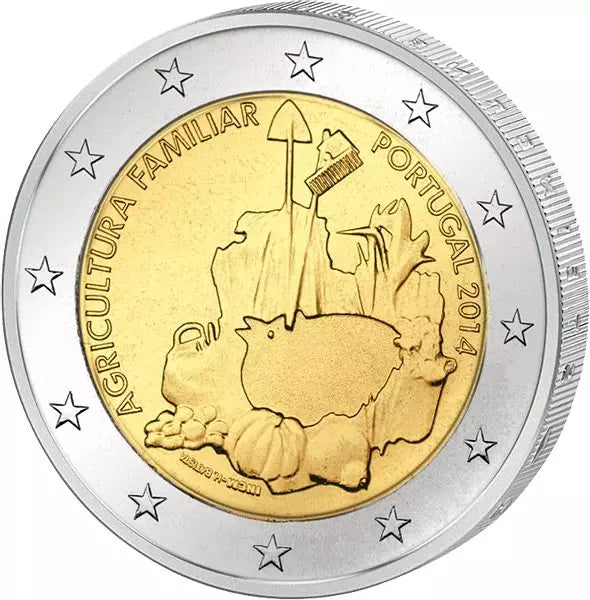 2 euros Portugal Année internationale de l'agriculture 2014