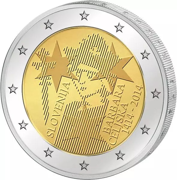 Couronnement de Barbara de Celje en Slovénie (2014) - 2 euros