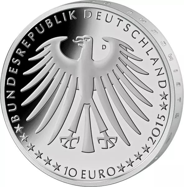 Pièce commémorative de 10 euros, République fédérale d'Allemagne, Contes de Grimm, La Belle au bois dormant, 2015, Épreuve