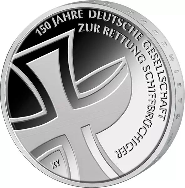 10 euros République fédérale d'Allemagne 150 ans du service allemand de recherche et de sauvetage maritime 2015 Preuve