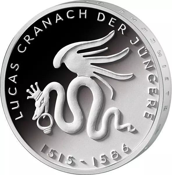 Pièce de 10 euros, Allemagne, 500e anniversaire de Lucas Cranach, 2015, état neuf
