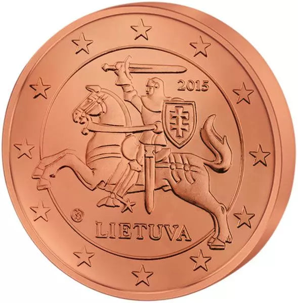 Ensemble de pièces de monnaie lituaniennes en euros
