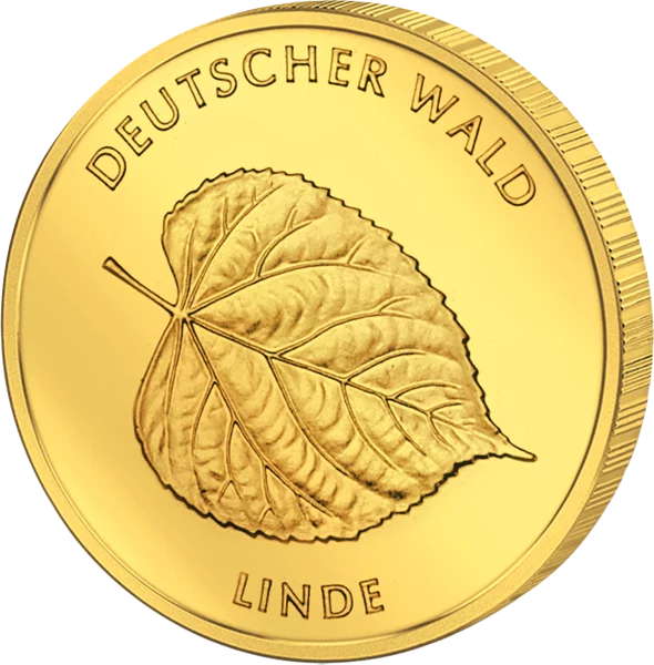 Pièce de 20 euros BRD Tilleul des forêts allemandes 2015 État excellent à neuf