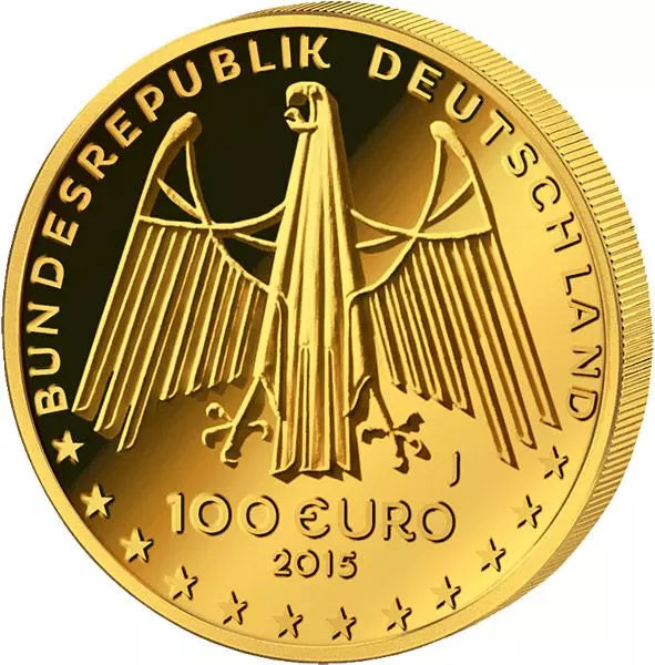 5 x 100 euros République fédérale d'Allemagne Patrimoine mondial de l'UNESCO Vallée du Haut-Rhin moyen 2015 État neuf (A - J)