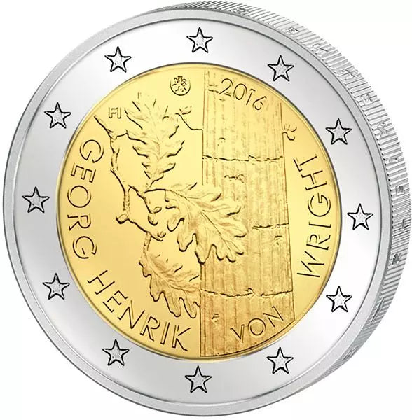 2 euros Finlande 100e anniversaire de Georg Henrik von Wright 2016