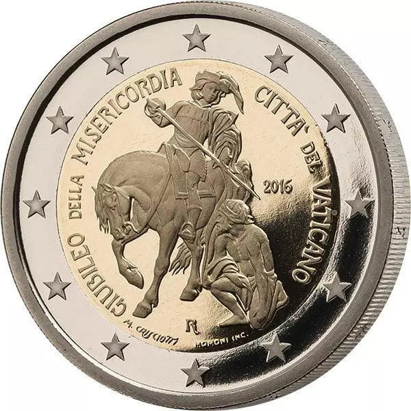 2 euros Vatican Premier jour Édition Année Sainte de la Miséricorde 2016