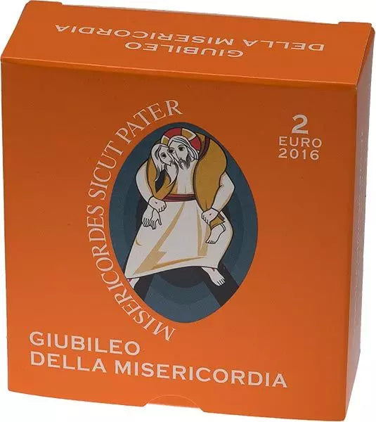 2 euros Vatican Premier jour Édition Année Sainte de la Miséricorde 2016
