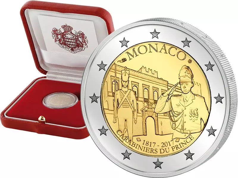 2 euros Monaco 200 ans de la Compagnie princière des carabiniers 2017