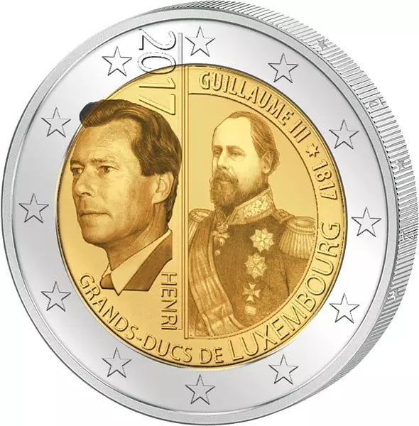 2 euros Luxembourg 200e anniversaire du Grand-Duc Guillaume III 2017