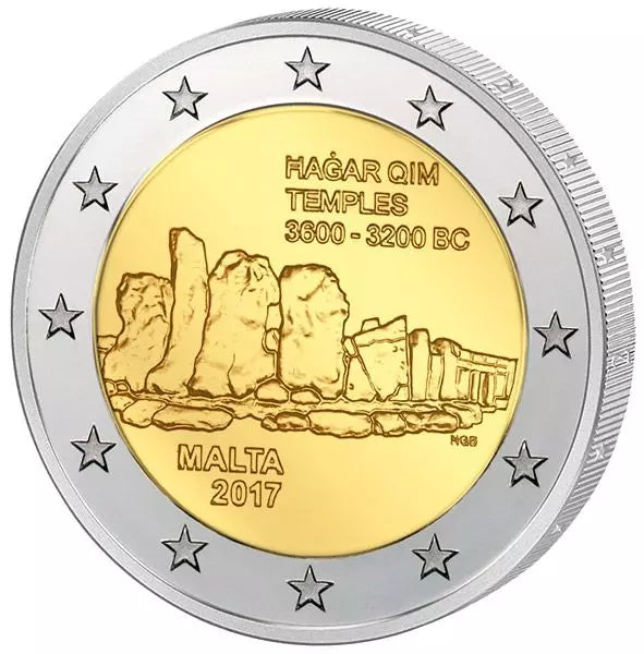 2 Euro Malte Hagar Qim 2017