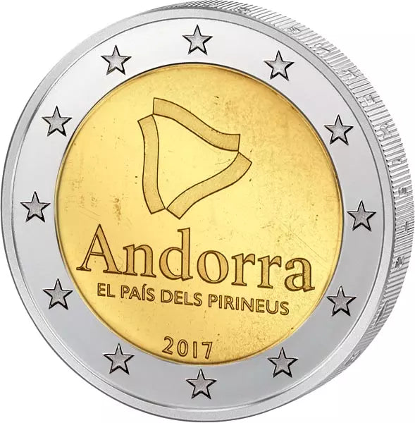 2 Euro Andorre Terre dans les Pyrénées 2017