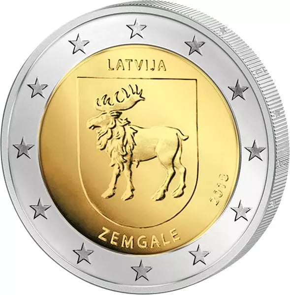 2 euros Région Lettonie Semigalles 2018