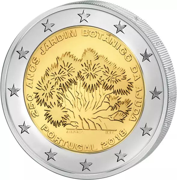 2 euros Portugal Jardins d'Ajuda 2018