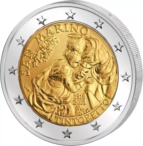 2 euros Saint-Marin 500e anniversaire de Jacopo Tintoretto 2018