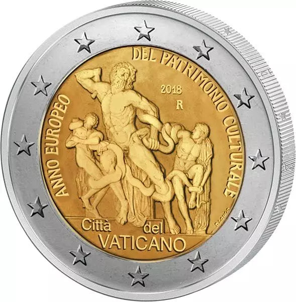2 euros Année du patrimoine culturel du Vatican 2018