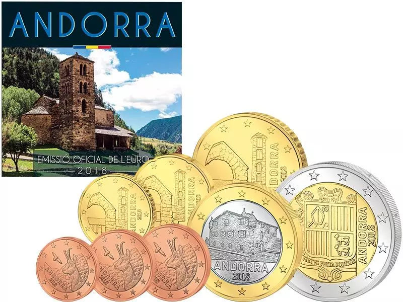 Coffret de pièces en euros Andorre 2018