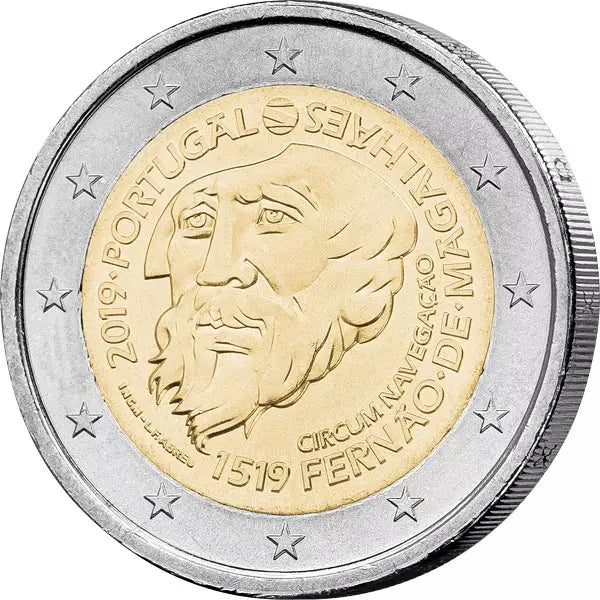 2 euros Portugal 500e anniversaire du tour du monde de Magellan 2019
