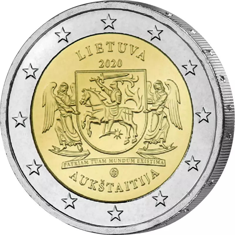 2 Euro Lituanie Régions ethnographiques lituaniennes Auksaitija 2020