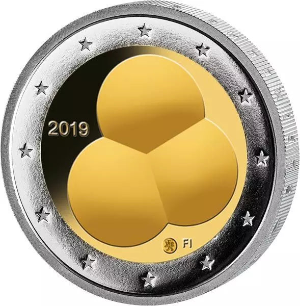2 euros Finlande 100 ans de la Constitution finlandaise 2019