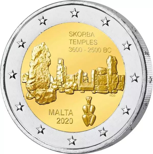 2 euros Malte Temple de Skorba 2020