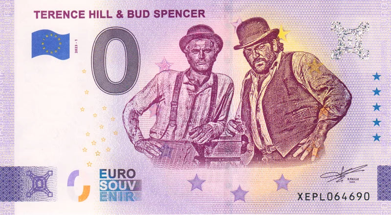 Billet de 0 euro Terence Hill & Bud Spencer 2020