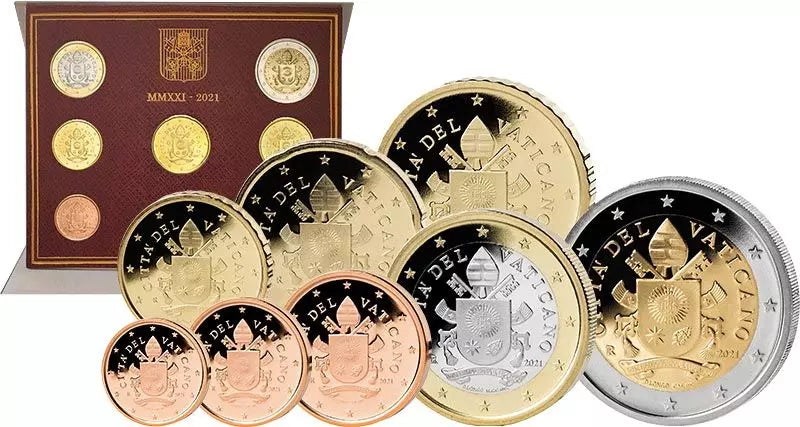 Coffret de pièces en euros du Vatican 2021