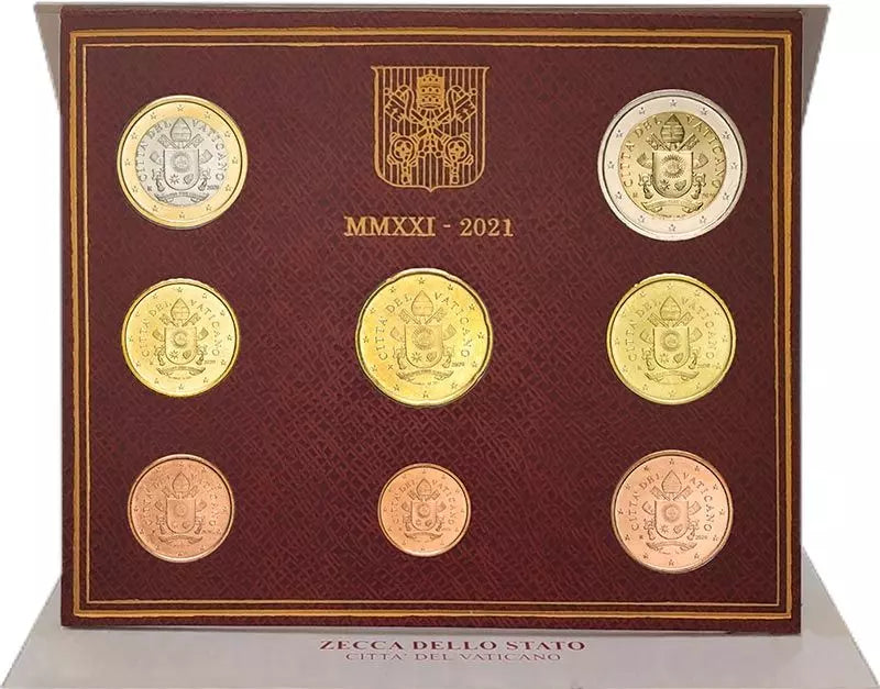 Coffret de pièces en euros du Vatican 2021