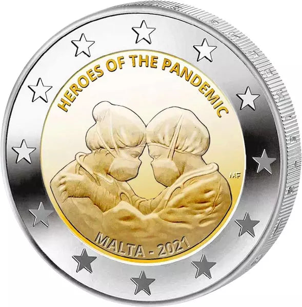 2 Euro Malte Héros de la pandémie 2021