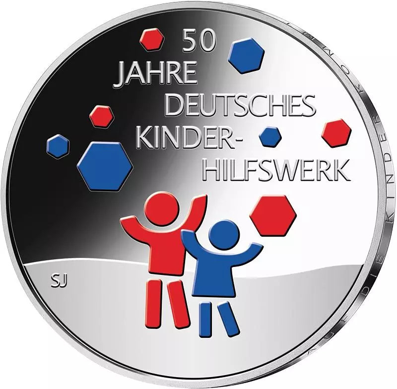 Pièce de 20 euros République fédérale d'Allemagne 50 ans du Fonds allemand d'aide à l'enfance 2022 État neuf