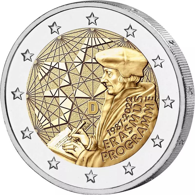 2 euros Pays-Bas 35e anniversaire du programme Erasmus 2022