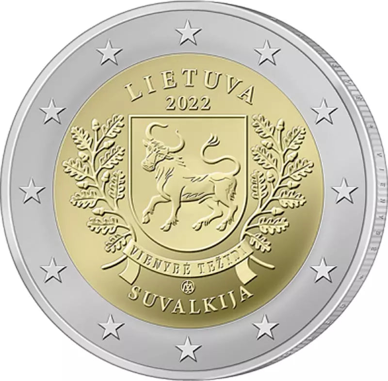 2 euros Lituanie Régions ethnographiques Suvalkija 2022