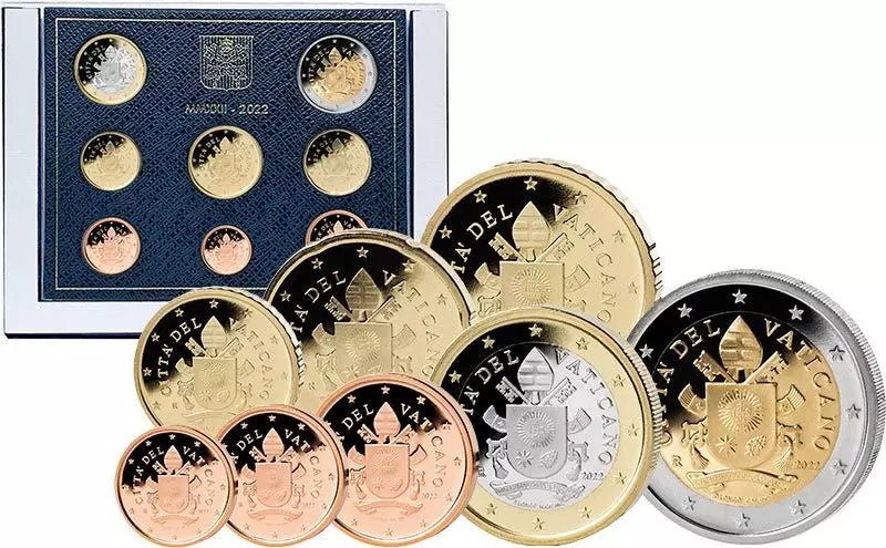 Coffret de pièces en euros du Vatican 2022