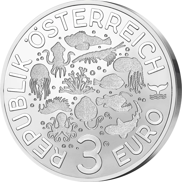 3 Euro Austria Luminous Marine Worlds - Nudibranche 2025