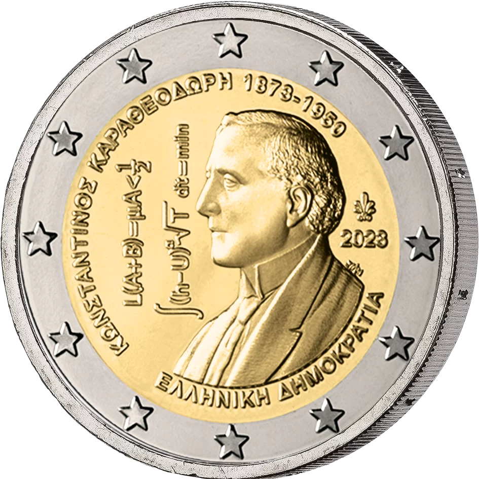 2 euros Grèce 150e anniversaire de Constantin Carathéodory 2023
