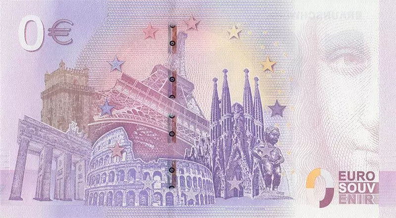 Billet de 0 euro Luxembourg Pont Adolphe 2019
