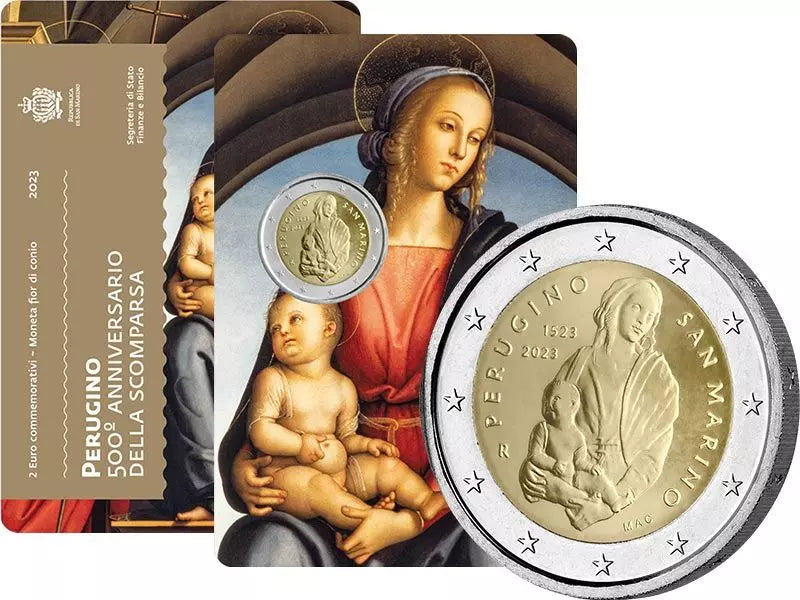 2 euros Saint-Marin 500e anniversaire de la mort de Pietro Perugino 2023