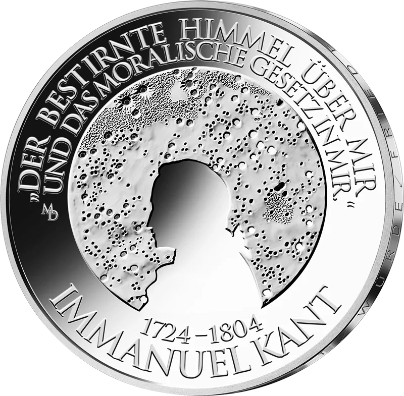 Pièce de 20 euros, Allemagne, 300e anniversaire d'Emmanuel Kant, 2024 - État neuf