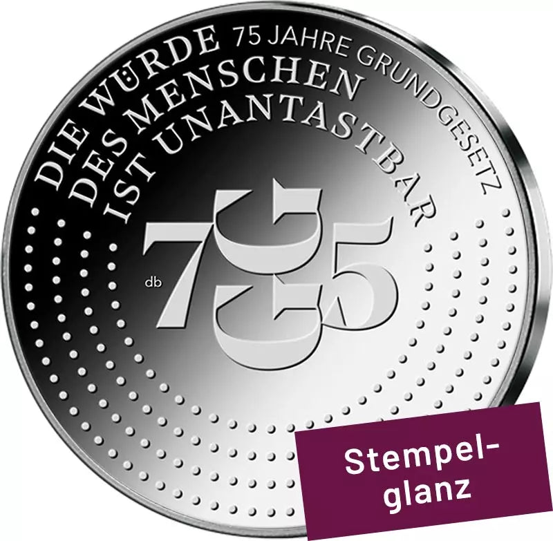 Pièce de 20 euros République fédérale d'Allemagne 75e anniversaire de la Loi fondamentale 2024 État neuf