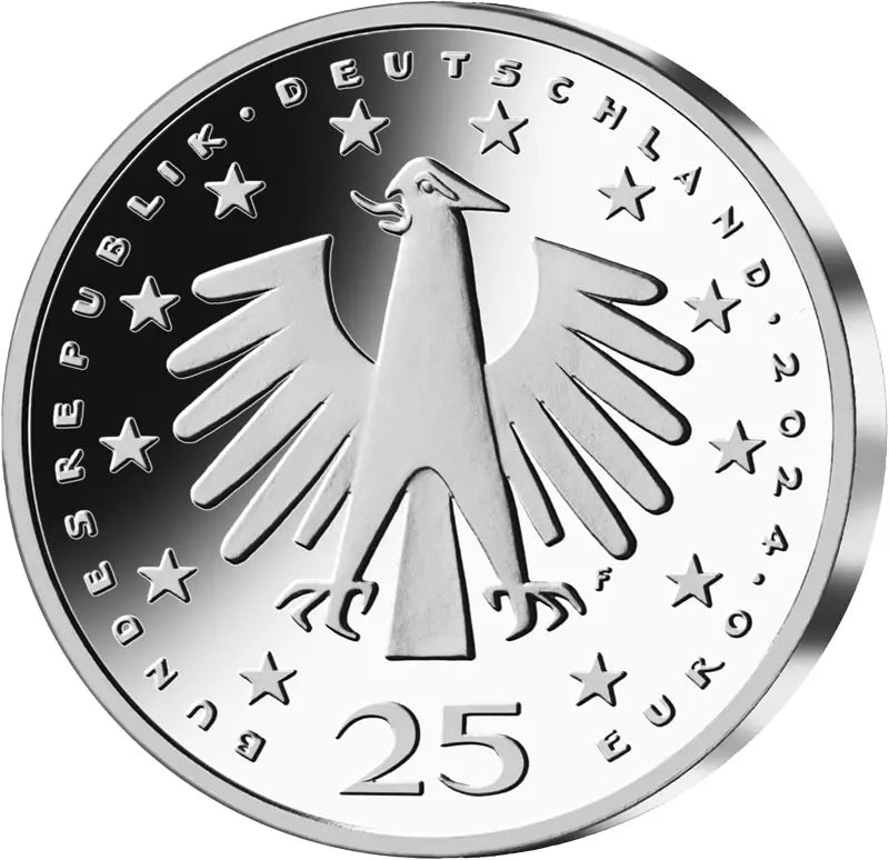 25 euros Allemagne Noël - Couronne de l'Avent 2024 Assiette polie